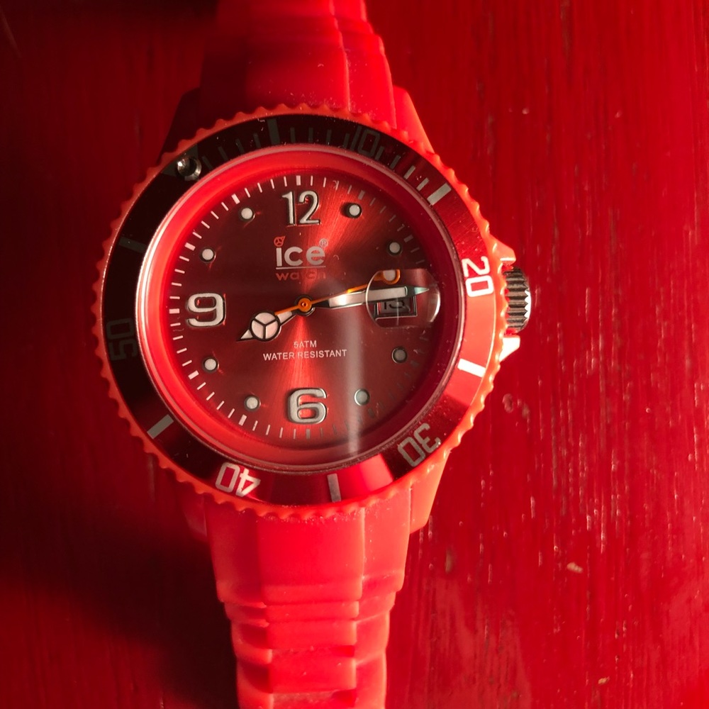 Men’s red Ice watch.